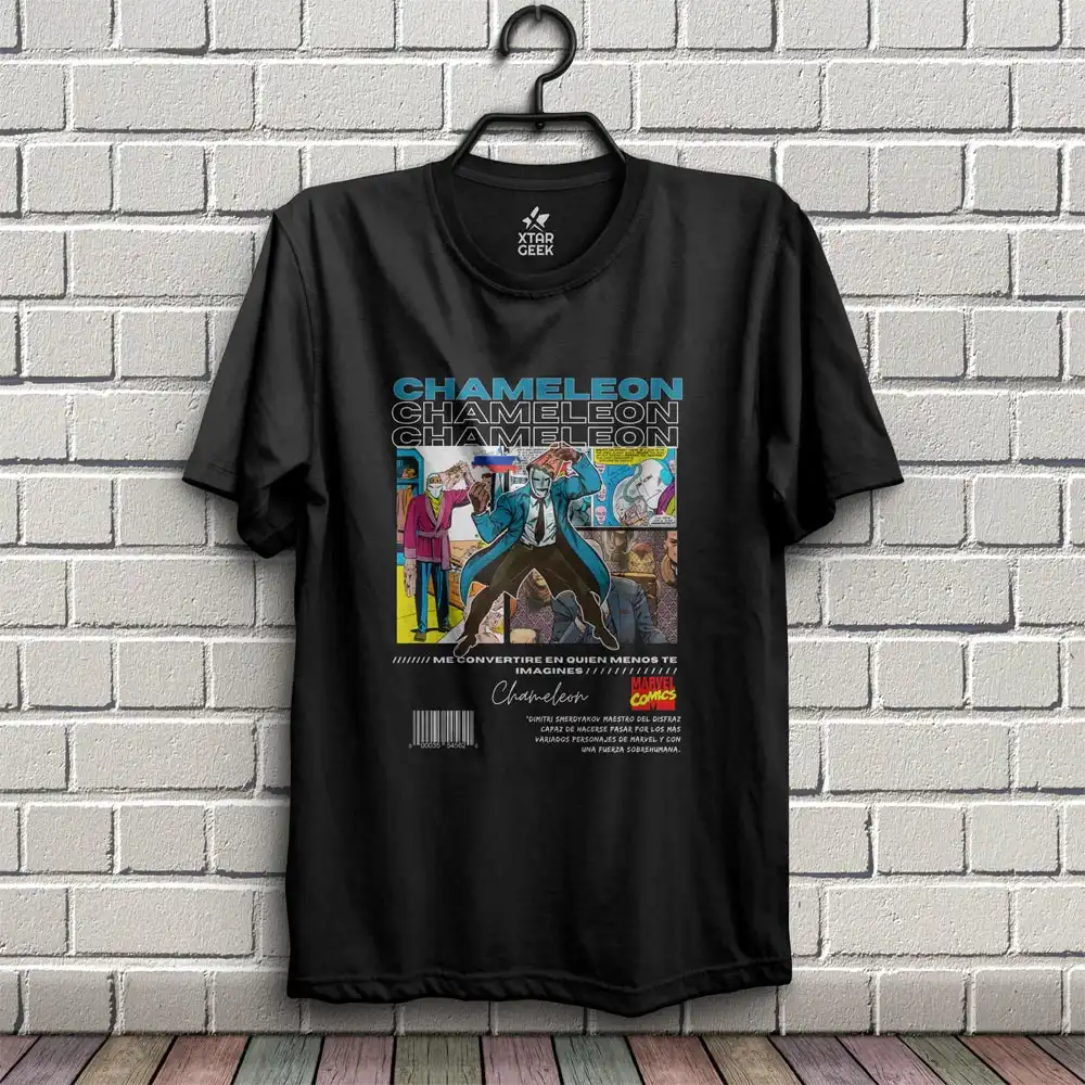 Camaleon_Negra Camiseta Chamaleon | Marvel