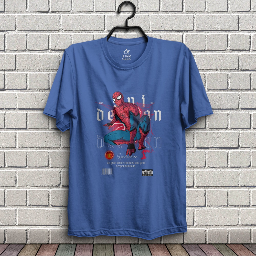 CamisetaSpidermanAzulintenso Camiseta Spiderman