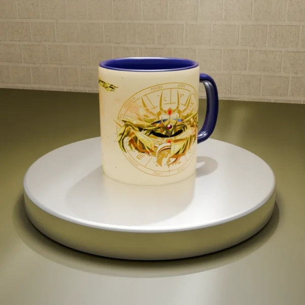 Cancer_b Mug Caballero Dorado | Cáncer