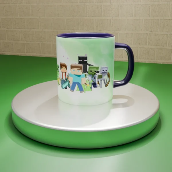 Minecraft03_a Mug Minecraft | Dungeons Versión N°2