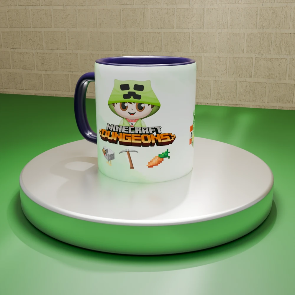 Minecraft03_b Mug Minecraft | Dungeons Versión N°2
