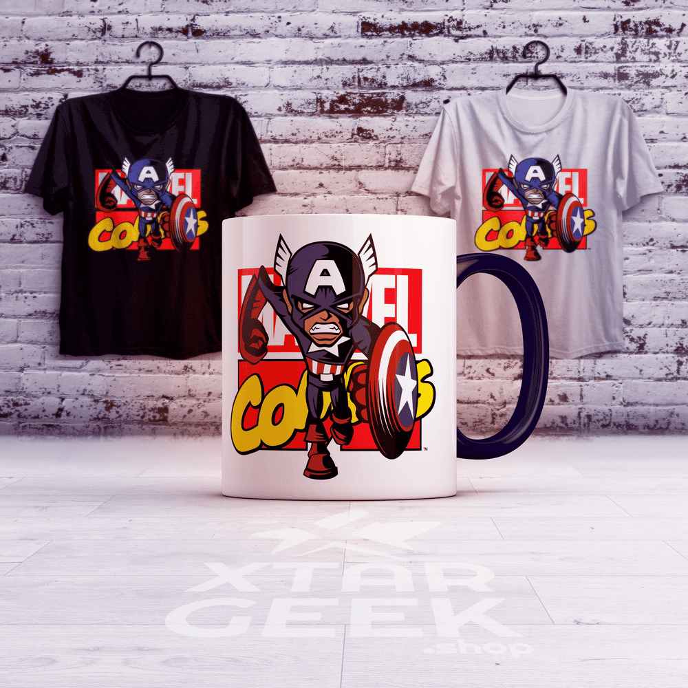 Combo Camiseta + Mug | Capitán América