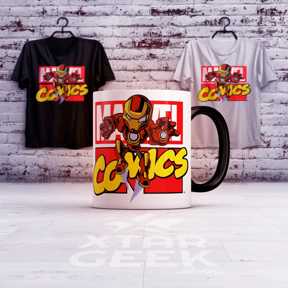 Taza Iron Man+camiseta Combo Camiseta + Mug | Iron Man