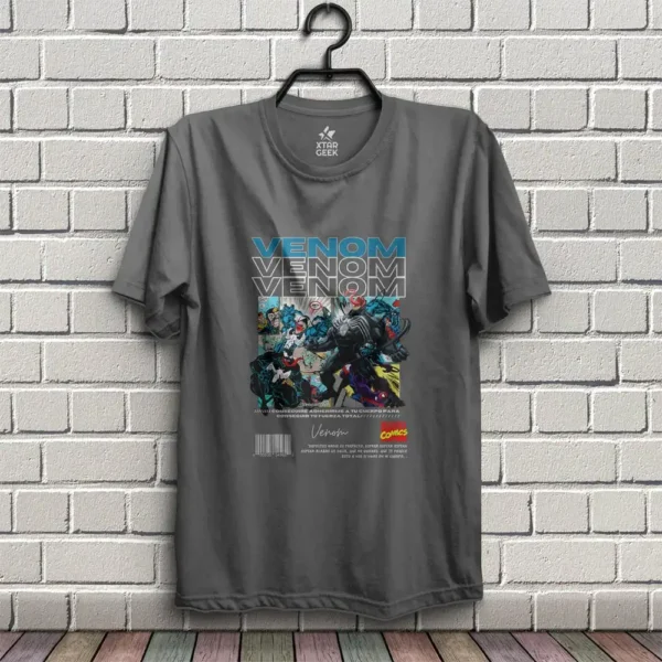 Venon_GrisOscuro Camiseta Venom | Marvel