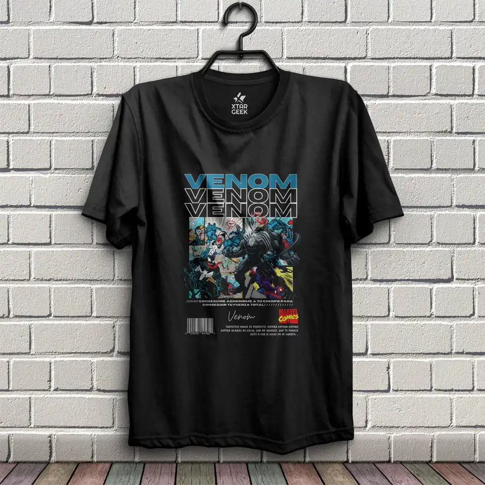 Venon_Negro Camiseta Venom | Marvel