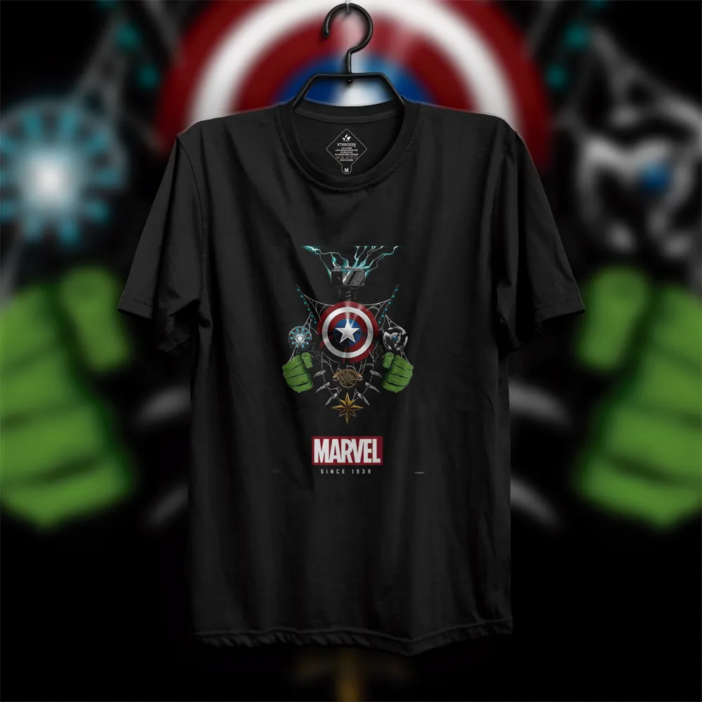 Camiseta Capitan América Y Hulk