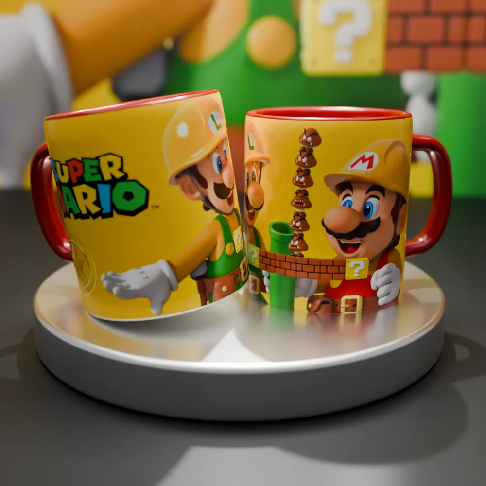 Mario Maker 2 Mug Super Mario Maker 2 | Cuidado!